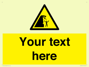 Custom Warning unstable cliff